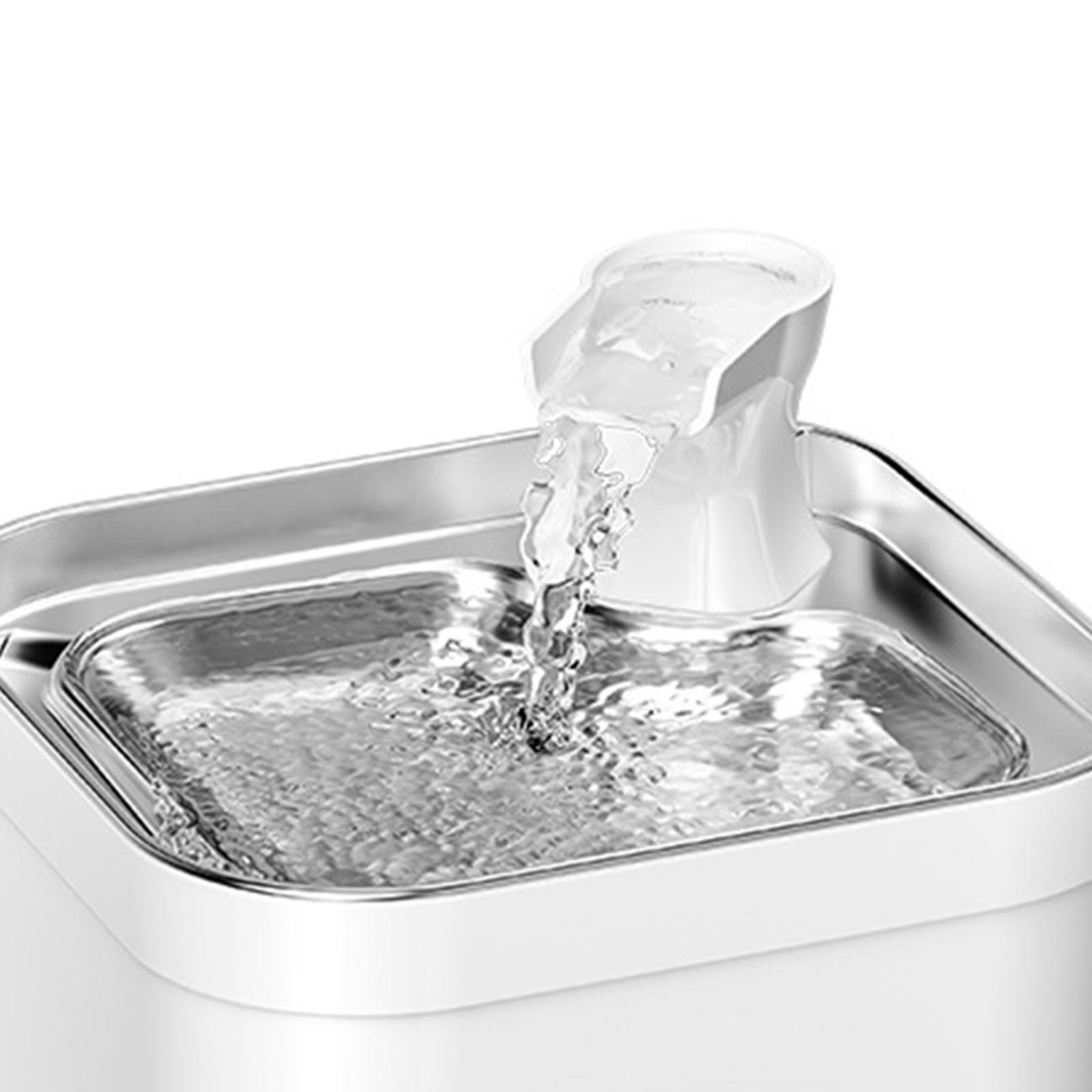 Automatic Dog Water Dispenser Mute Feeding Bowl, Portable Pet Drinking Feeder, 2.2L Cat Water Fountain for Cats Kitten Puppy Dogs Home