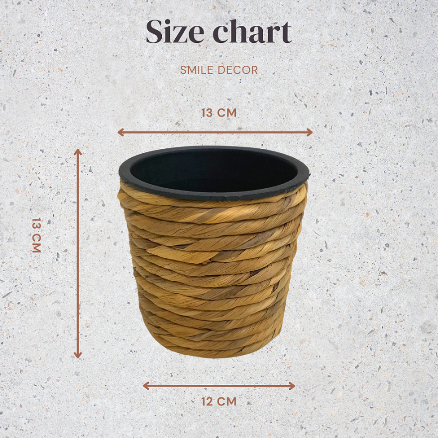 Chậu nhựa trồng cây phối lục bình Smile Decor kín đáy trang trí nhà cửa