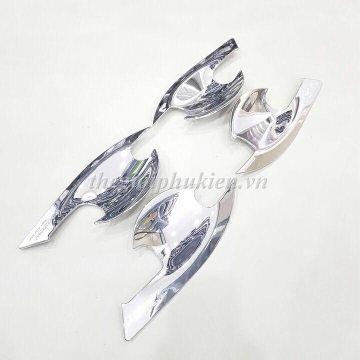 Bộ ốp tay nắm, hõm cửa xe Mazda 3 2020 mạ Crom
