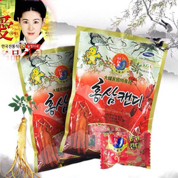 Combo 3 gói kẹo hương vị hồng sâm Hàn Quốc 200g