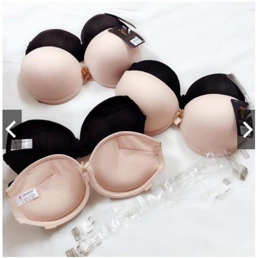 Áo lót cup ngực không dây nâng ngực, áo ngực không dây hở lưng siêu hot