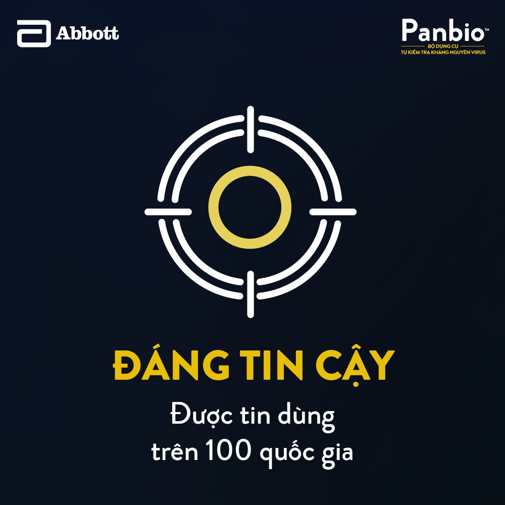 Abbott Panbio Bộ dụng cụ xét nghiệm nhanh Covid - Hộp 10 que test