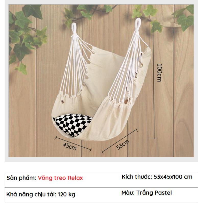 Võng Treo Relax tặng Móc treo, Gối lót, Kê cổ U - ShopToro - AsiaMart