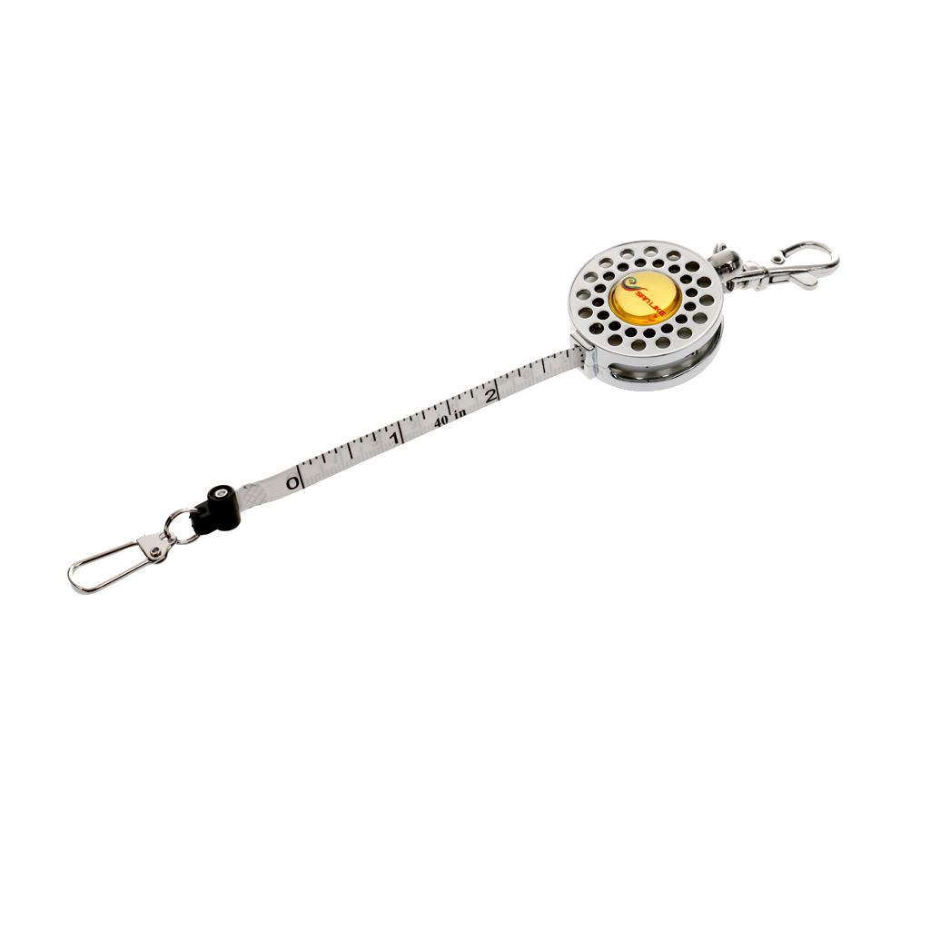 Portable Outdoor Fly Fishing Tool Zinger Retractable Reel Carabiner Clip 100cm