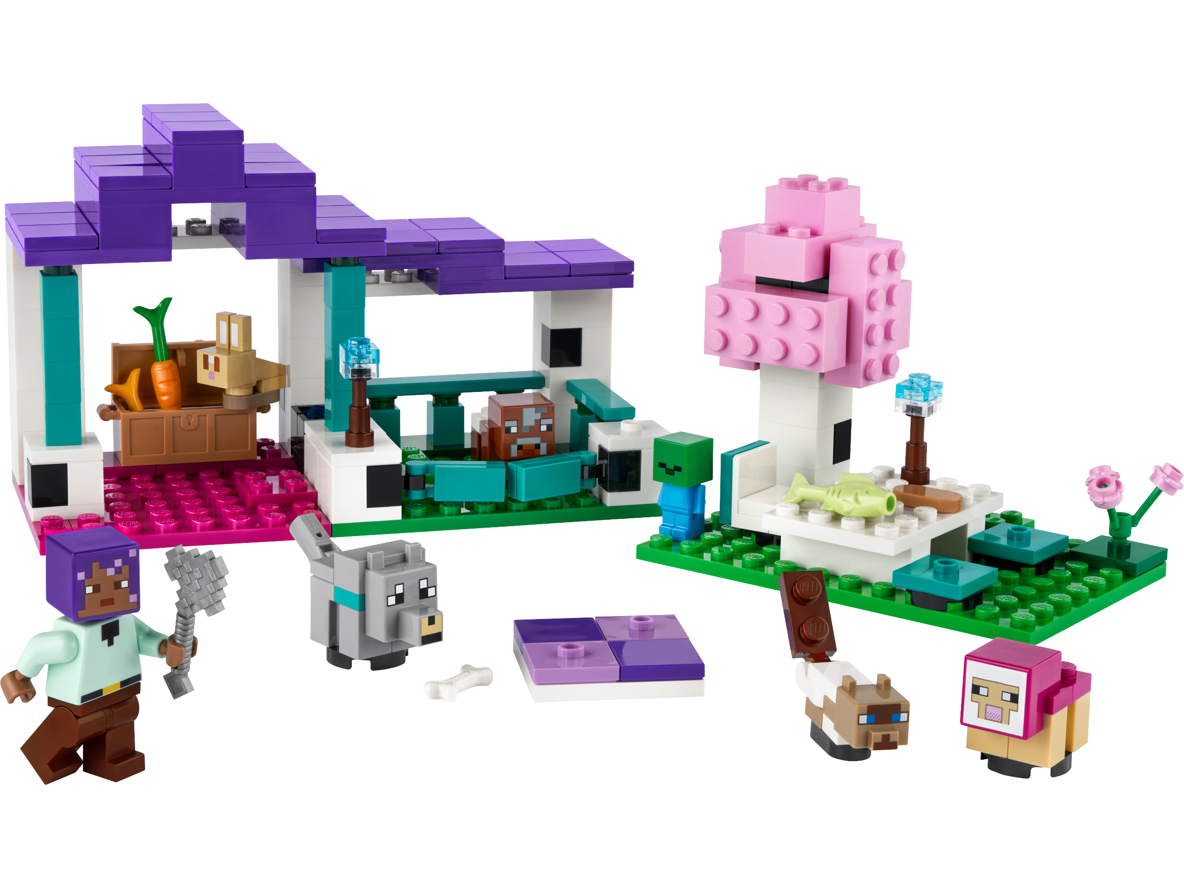 Đồ Chơi Lắp Ráp Mô Hình Khu Bảo Tồn Động Vật Hoang Dã - The Animal Sanctuary - Lego Minecraft 21253 (206 Mảnh Ghép)