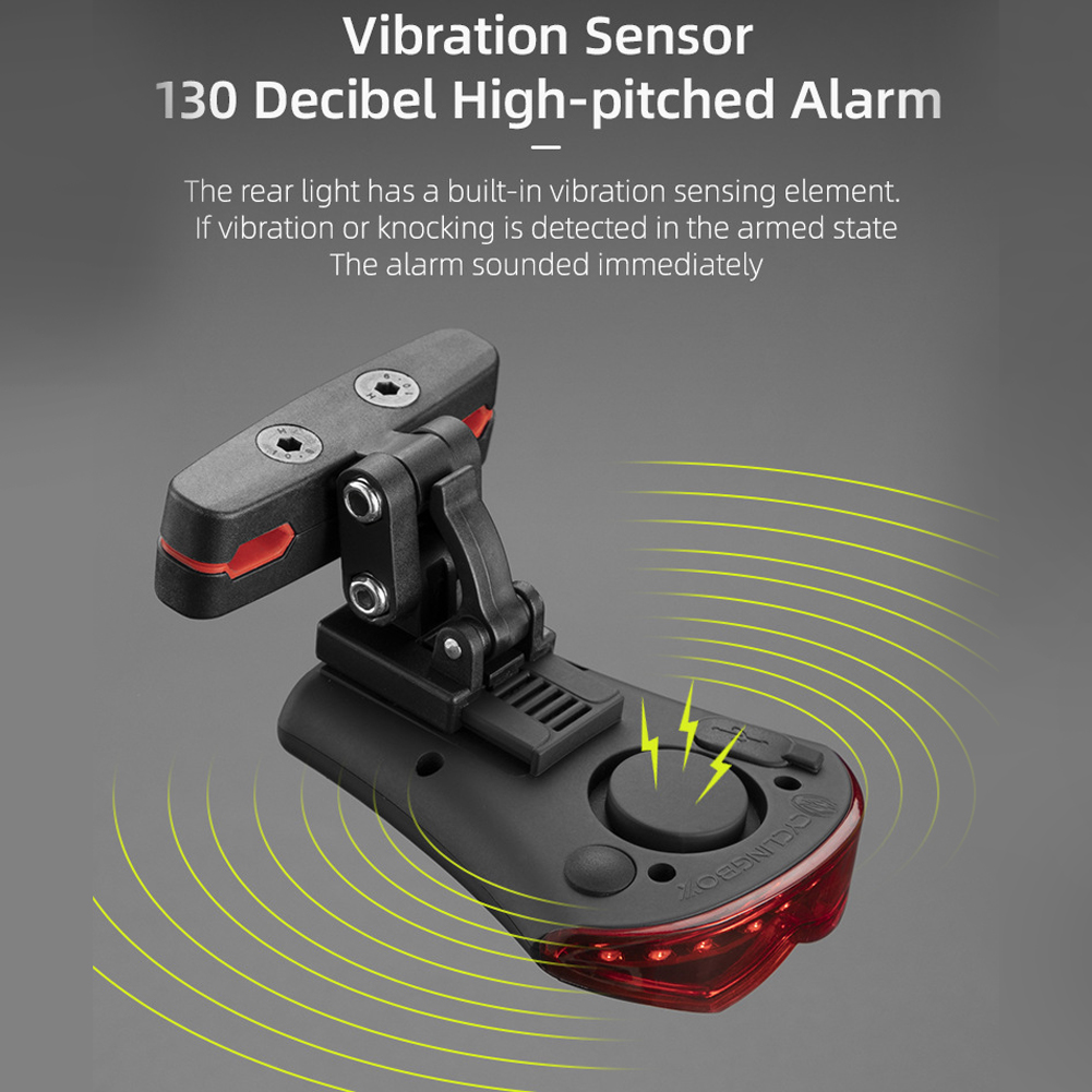 Đèn Đuôi Xe Đạp Điều Khiển Không Dây Chống Thấm Nước