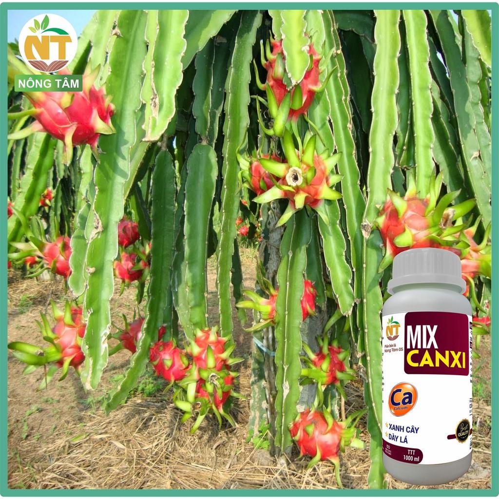 Phân bón lá bổ sung Canxi Mix chuyên dùng cho rau màu và cây ăn quả, chai 1000ml