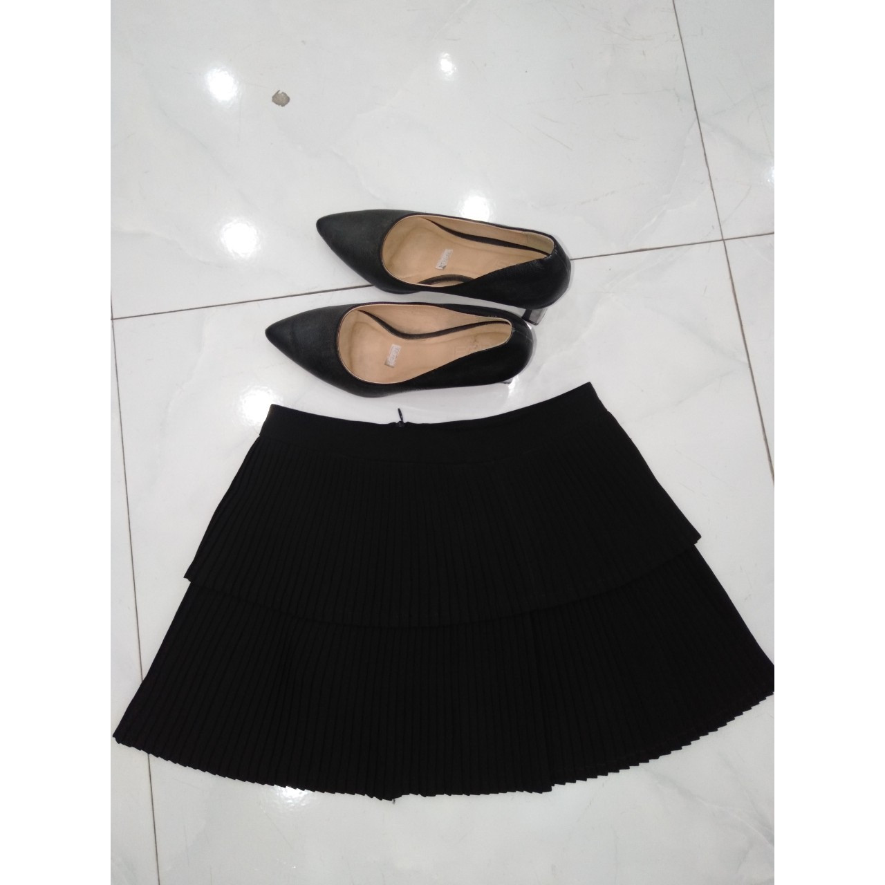 Chân váy có quần xếp ly 2 tầng
