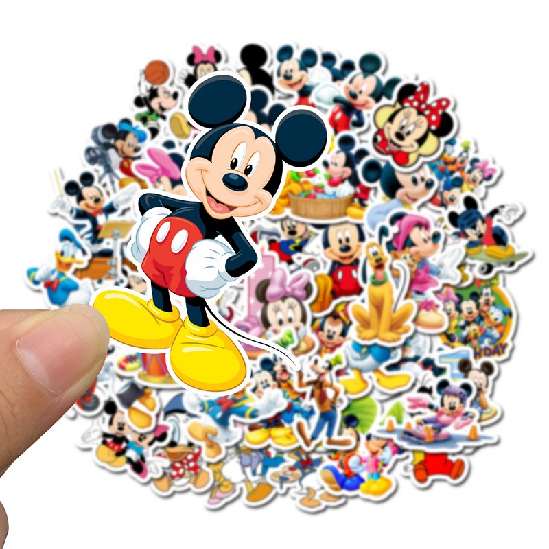 Bộ 50 miếng Sticker hình dán chuột mickey