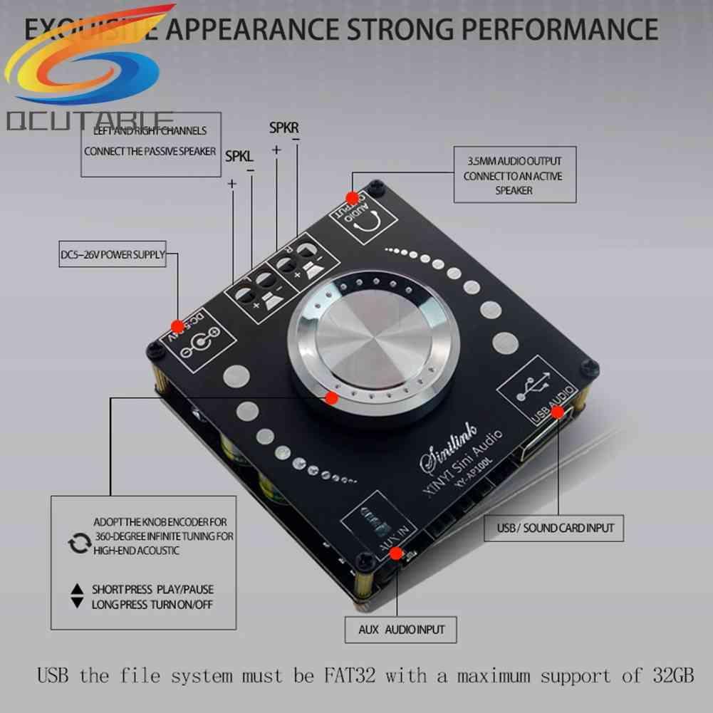 Bảng Mạch Khuếch Đại Âm Thanh Kỹ Thuật Số Kênh 2.0 XY-AP100L 100Wx2