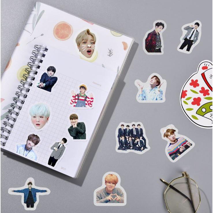 Sticker Hình dán trang trí Scrapbook, lovebox, thiệp, album NHÓM NHẠC HÀN QUỐC Cực COOL ms#94