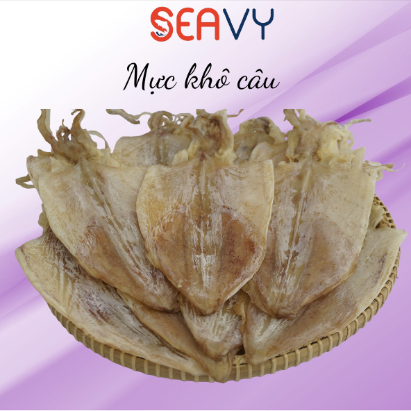 Đặc Sản Nha Trang - Mực Khô Câu Size 30 Con/Kg Seavy Gói 500G