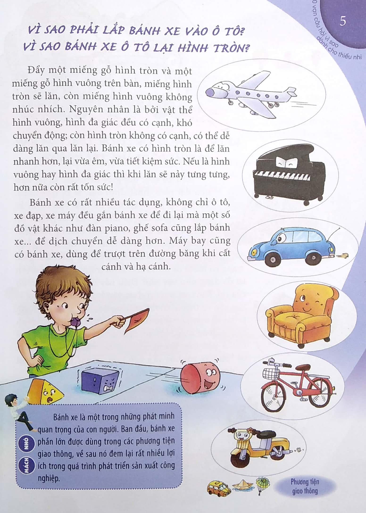 10 Vạn Câu Hỏi Vì Sao - Ô Tô, Tên Lửa Và Người Máy