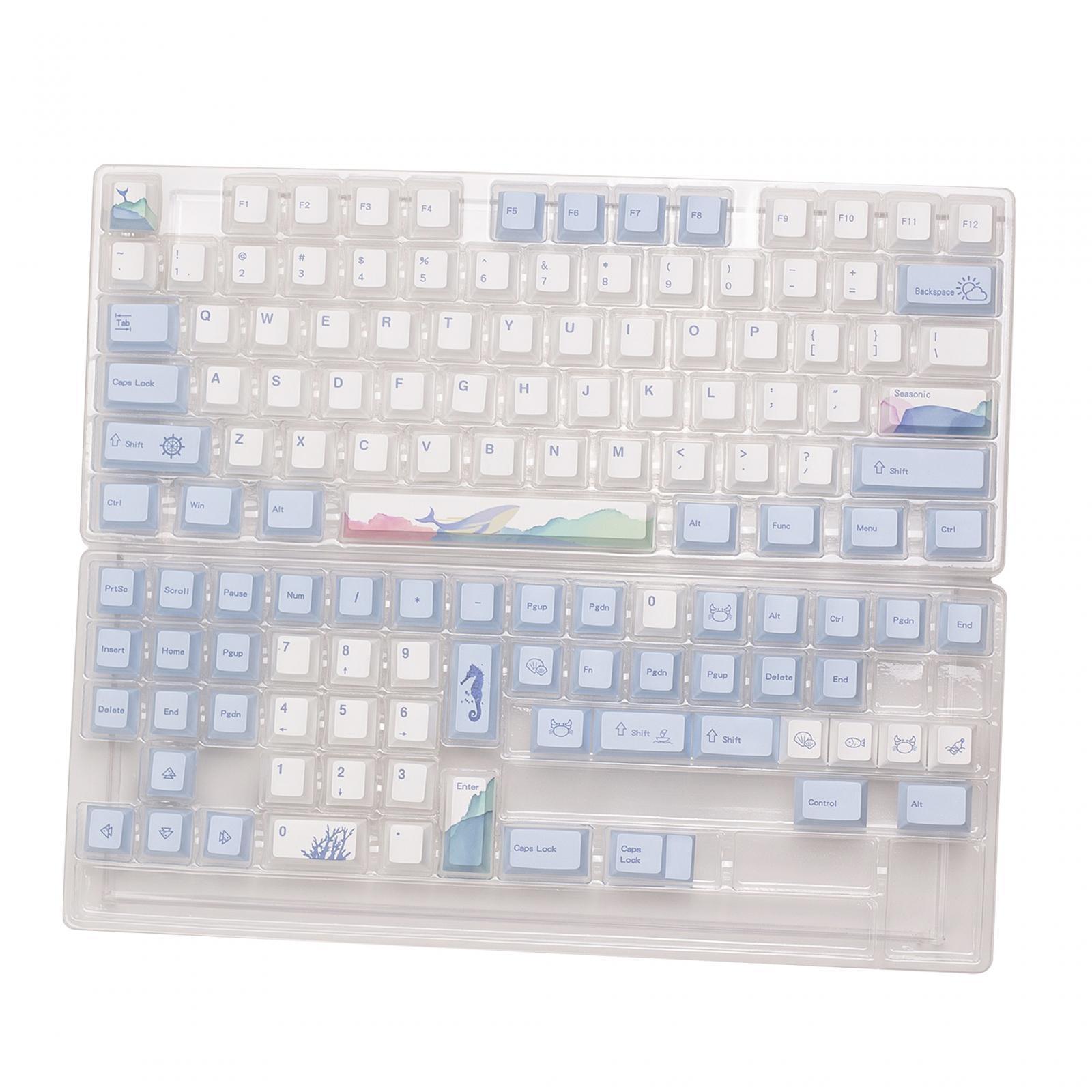 129 Keys PBT Keycaps Set Durable Theme for Mechanical Keyboards