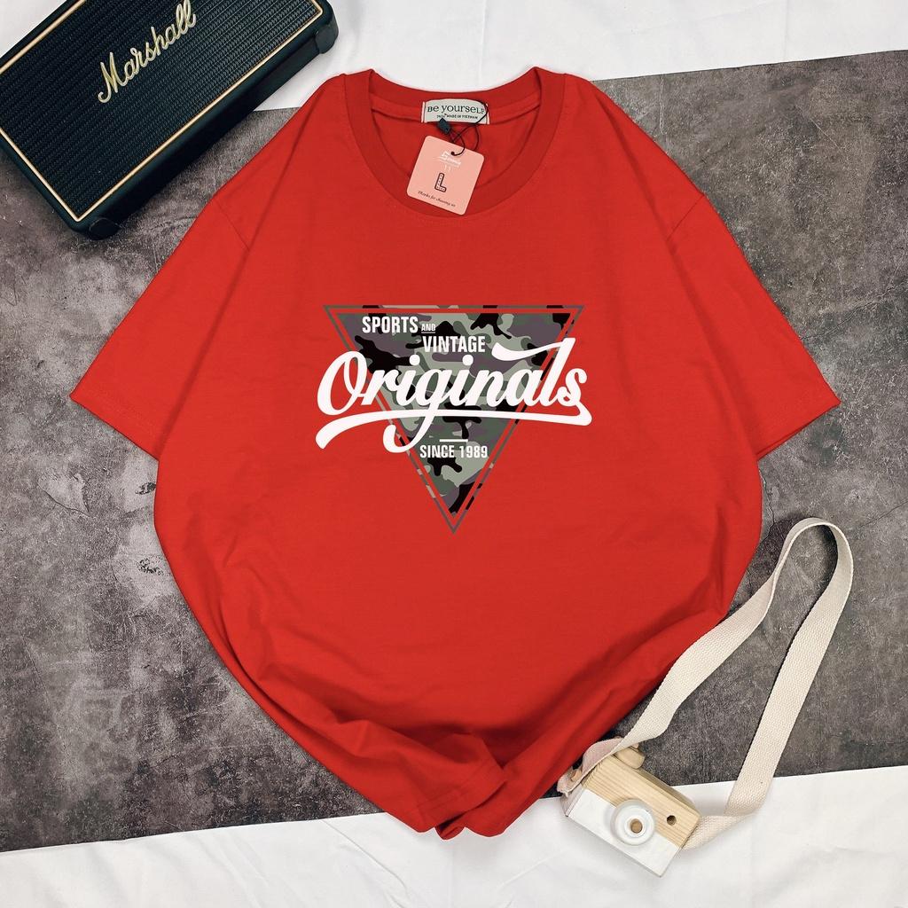 Áo thun tay ngắn unisex nam nữ size M L XL - TAM GIÁC ORIGINAL
