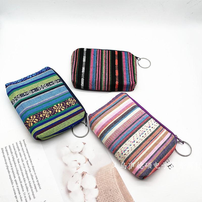 Túi ví vải kiểu thổ cẩm kích thước 8.5x12 cm đựng tiền lẻ đồ cá nhân tiện lợi đi chợ siêu thị đi chơi mã VAV0452