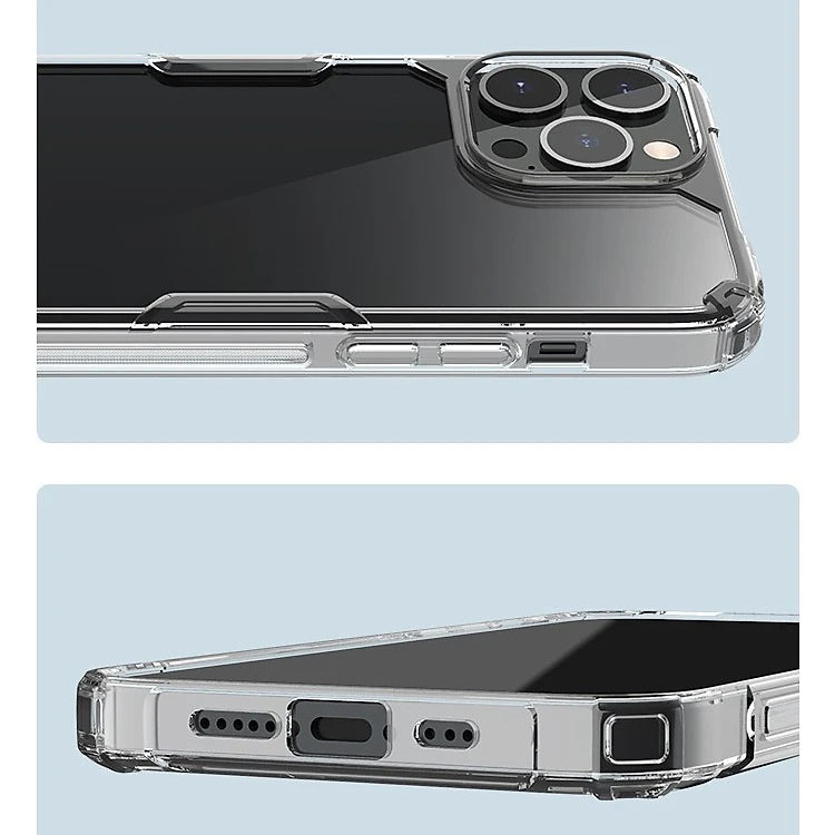 Ốp lưng dẻo TPU cho iPhone 14 Pro Max (6.7 inch) hiệu Nillkin Nature TPU Pro Case chống sốc, chống chịu mọi va đập - hàng nhập khẩu