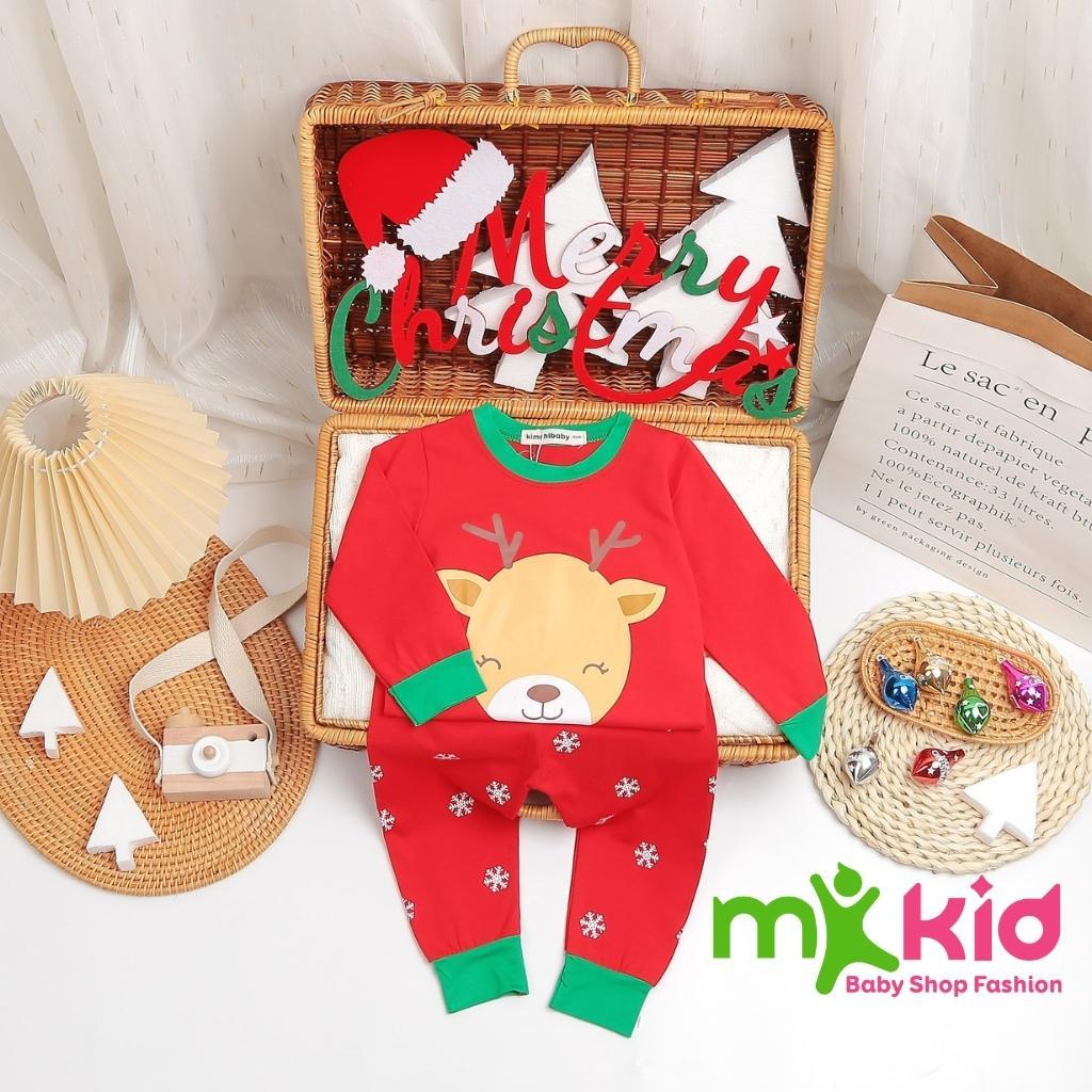 Bộ NOEL Dài Tay Cho Bé Bộ Đồ Giáng Sinh Minky Mom Cho Bé Trai Bé Gái Siêu Dễ Thương