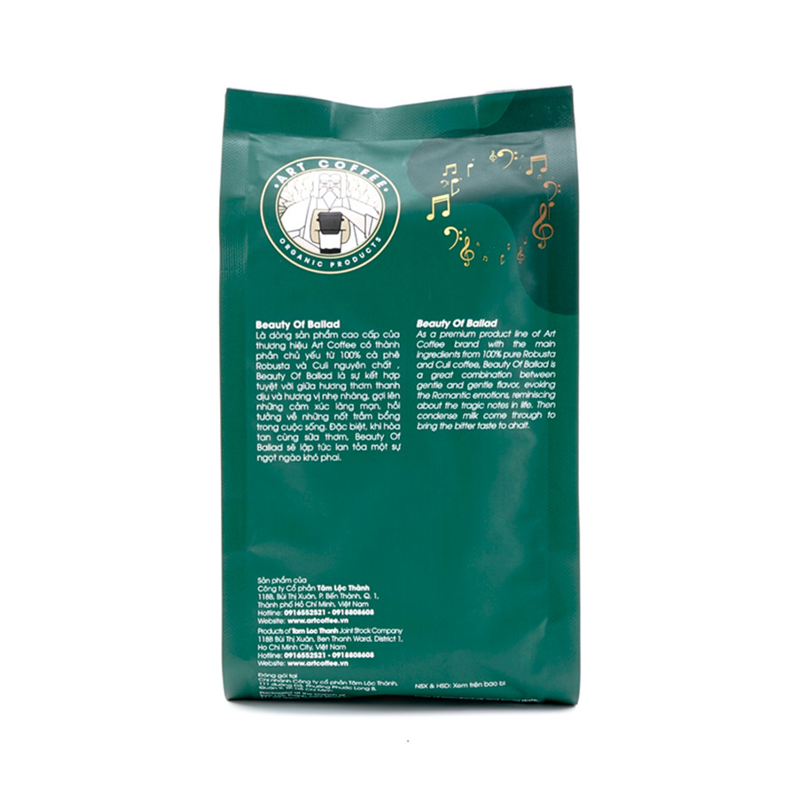 Cà Phê Rang Xay nguyên chất Beauty Of Ballad gói 250gr - Art Coffee