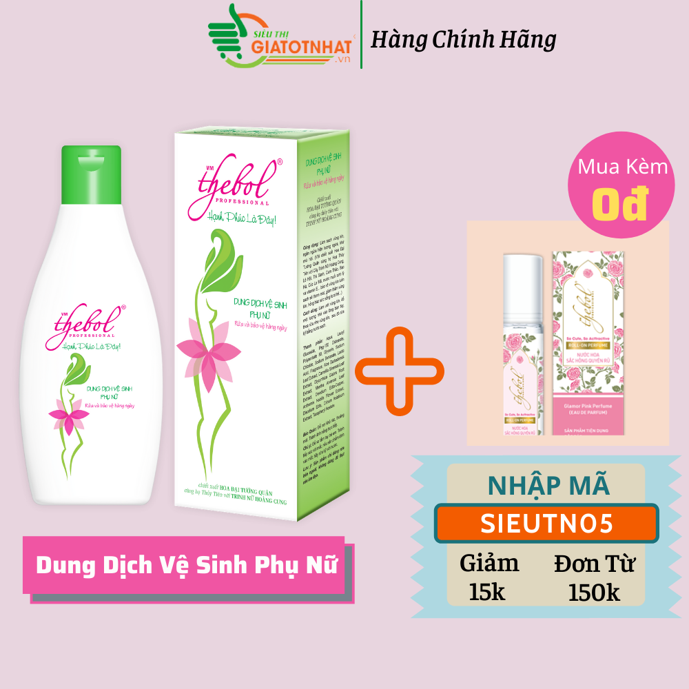 Dung dịch vệ sinh phụ nữ Thebol chai 100g