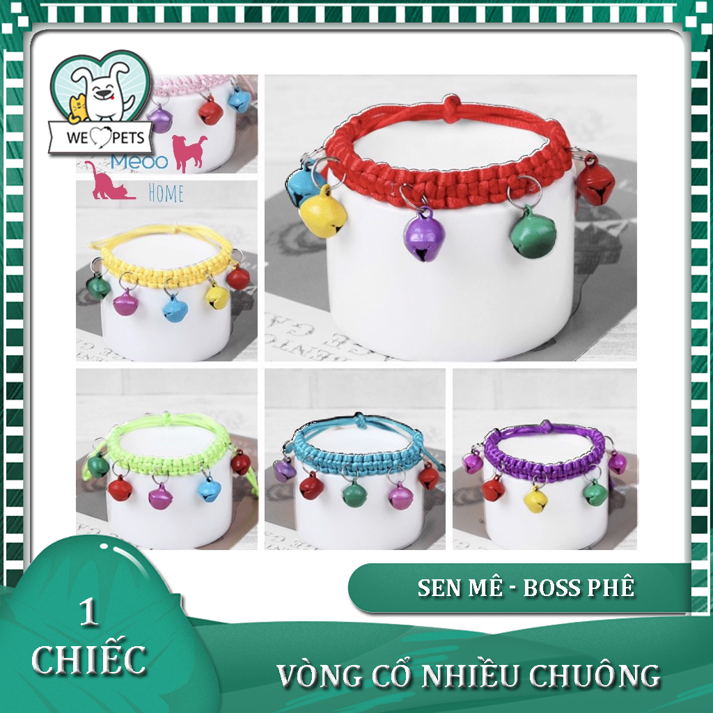 Vòng cổ nhiều chuông hoa cho thú cưng 0