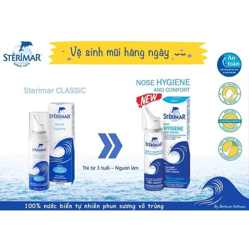 STERIMAR NOSE HYGIENE &amp; COMFORT -NƯỚC MUỐI XỊT MŨI CÁ HEO CHO TRẺ TỪ 3 TUỔI &amp; NGƯỜI LỚN