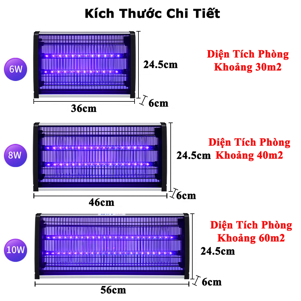 Đèn Bắt Muỗi Diệt Côn Trùng KUNBE Công Suất Lớn Phù Hợp Nhiều Không Gian Sử Dụng An Toàn Hiệu Quả