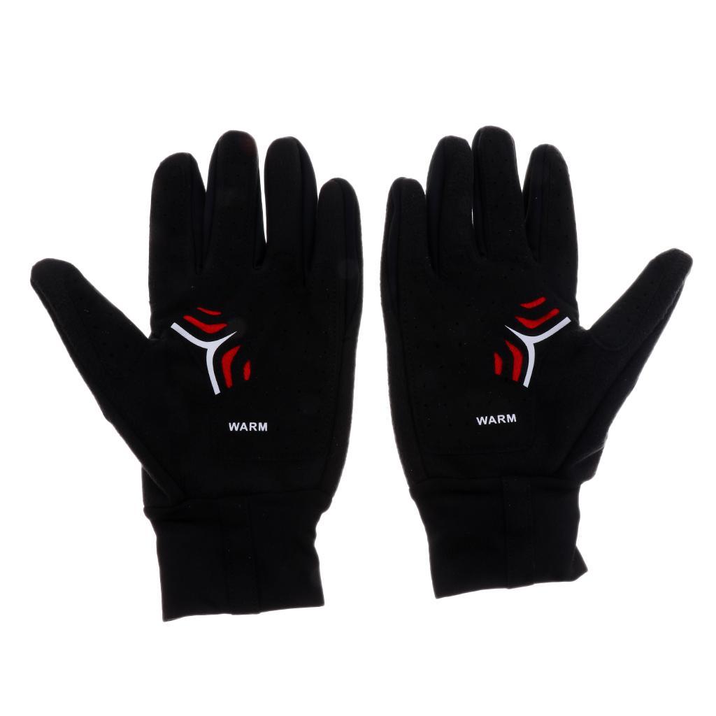 1 Pair Cycling Gloves Full Finger Shockproof Sports Skiing Motorcycle Gloves