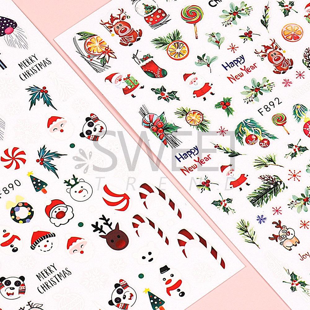 Sticker 3D | Giáng Sinh Noel 2023 | Merry Christmas | Hình Dán Móng