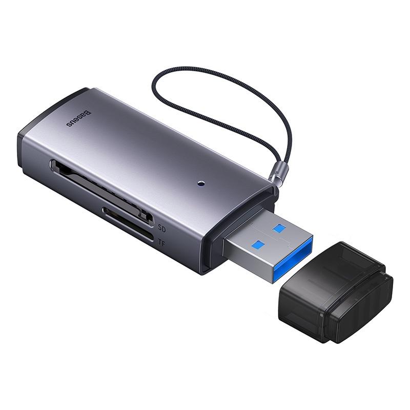 Đầu Đọc Thẻ Nhớ Đa Năng Tốc Độ Cao Baseus Lite Series USB-A & Type-C to SD/TF Card Reader