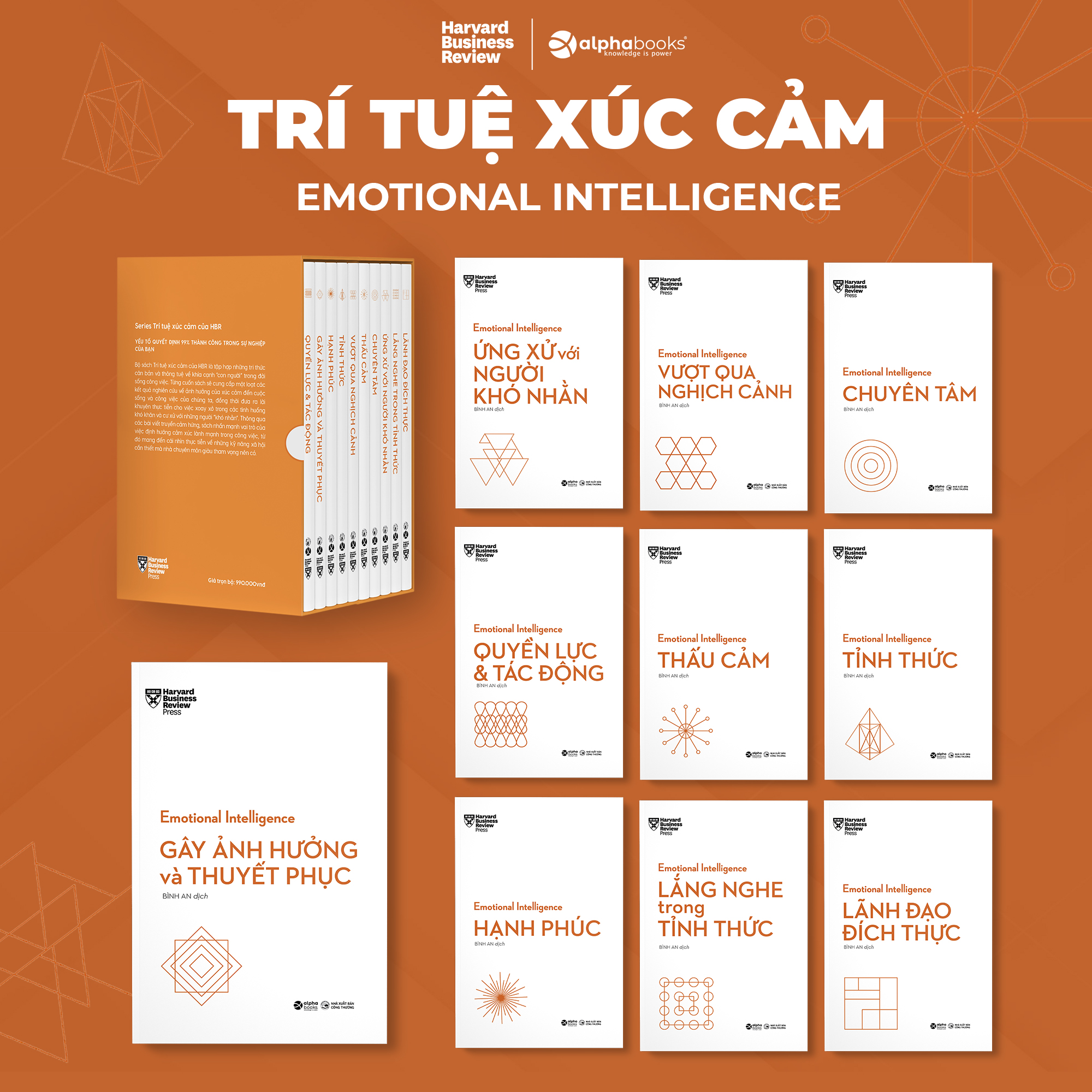 Sách - HBR Trí Tuệ Xúc Cảm – Emotional Intelligence (Bộ 10 Cuốn)