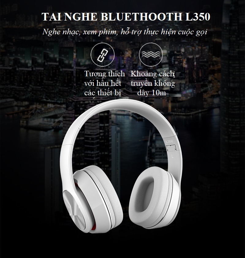 Tai nghe headphone không dây bluetooth L.350