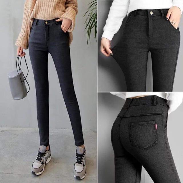 Quần jean skinny khoá co giãn siêu chất