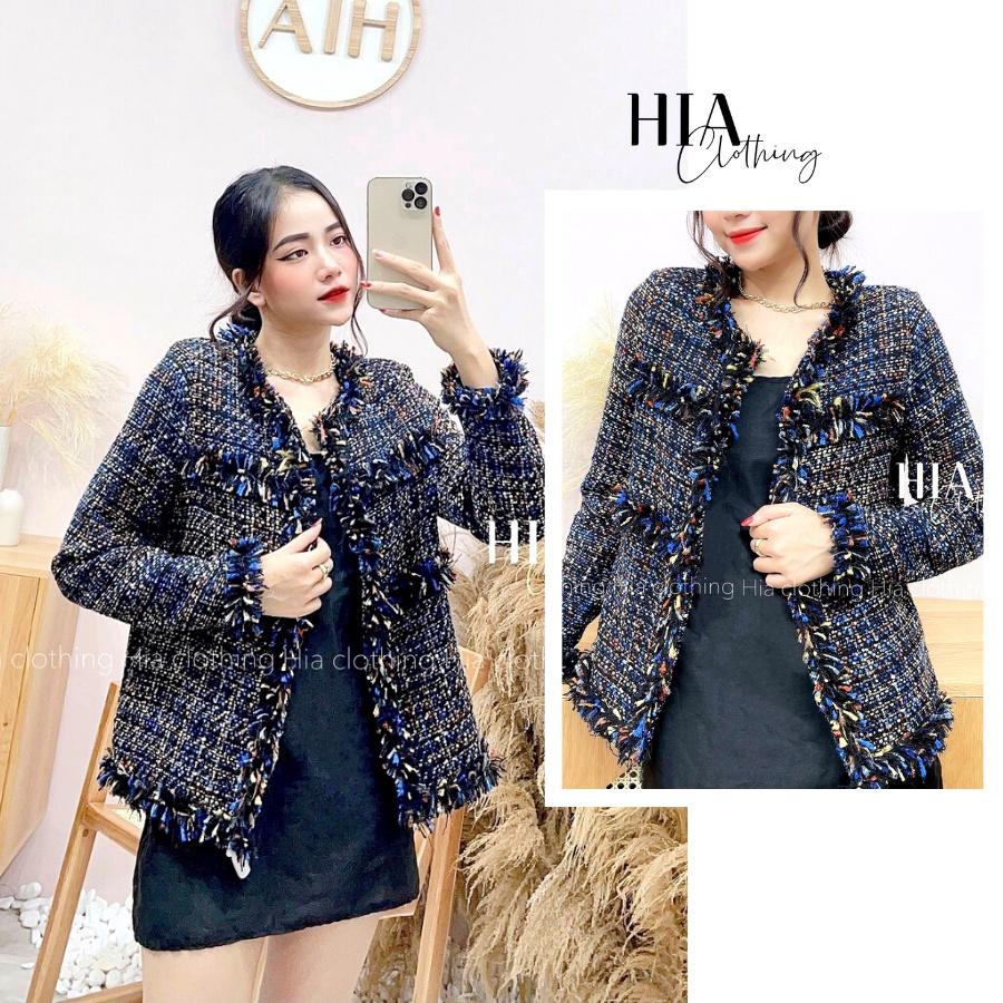 Áo Khoác Dạ Tweed Hàng Thu Đông Cao Cấp 2 Lớp Thương Hiệu HIA Clothing A292