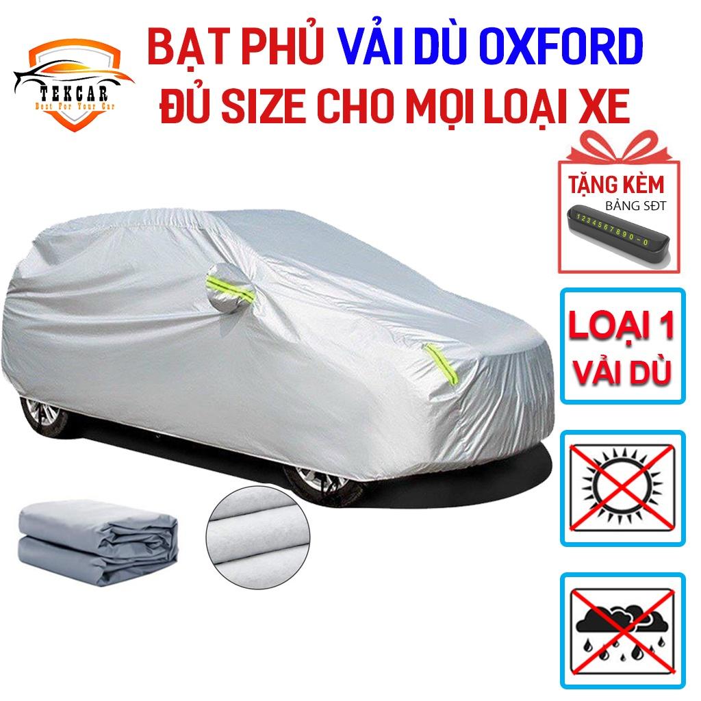 Bạt vải dù oxford bảo vệ xe ô tô từ 4- 7 chỗ phủ trùm kín cao cấp , áo trùm oto, xe bán tải, xe sedan, hatchback