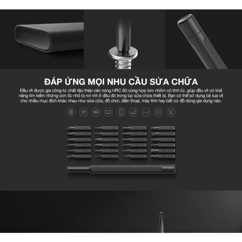 Bộ tua vít đa năng mini 24 đầu sửa chữa máy móc, điện tử cỡ nhỏ