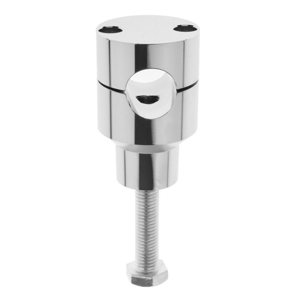 Chrome Round 22mm Handlebar Riser Clamp for Harley Kawasaki Suzuki Yamaha Honda