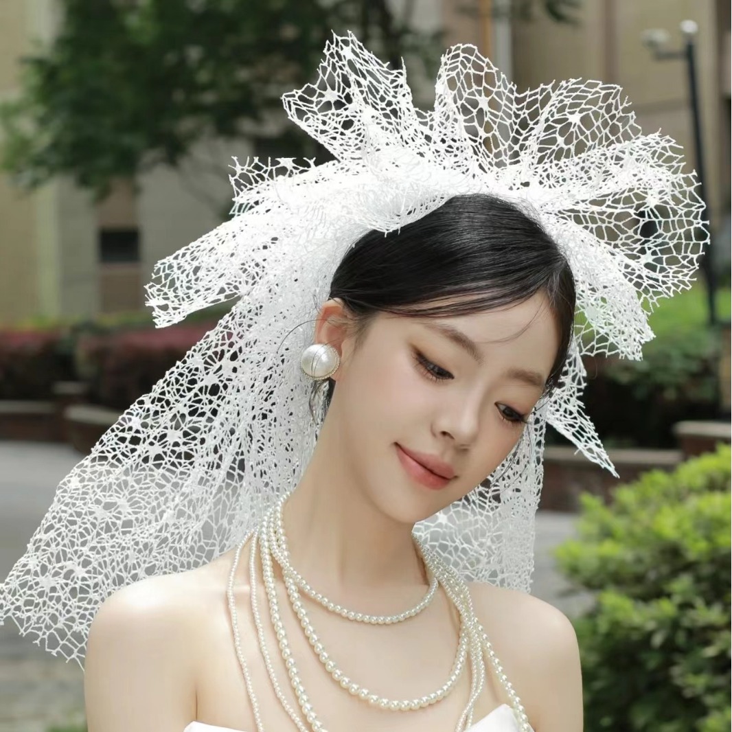 Veil cô dâu, voan lưới cô 50cm-100cm, voan lưới nhiều lớp bồng bềnh cá tính, phụ kiện cưới