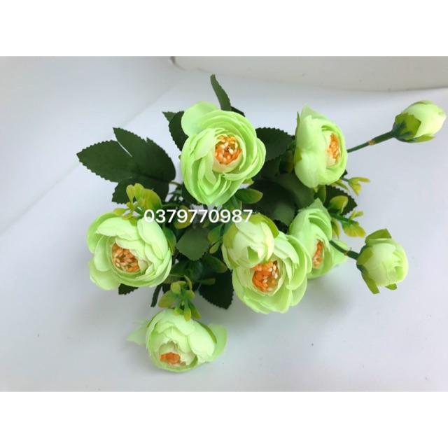 Hoa lụa - cụm hoa hồng tỉ muội