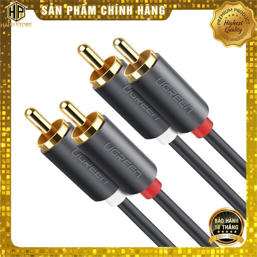 Dây cáp AV 2 đầu RCA dài 1.5M đến 5M Ugreen chính hãng - Hàng Chính Hãng