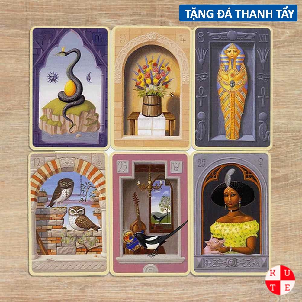 Bài Oracle Mystical Lenormand 36 Lá Tặng Đá Thanh Tẩy