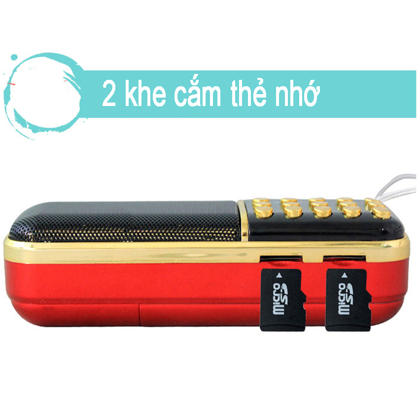 Máy nghe giảng Pháp, kinh phật, loa nghe tụng kinh, niệm phật dành cho người cao tuổi tặng thẻ nhớ 8Gb có sẵn các bài giảng Pháp