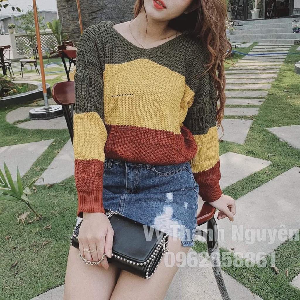 ÁO LEN PHỐI MÀU CÓ NÓN HÀNG NHẬP QC XỊN XÒ
