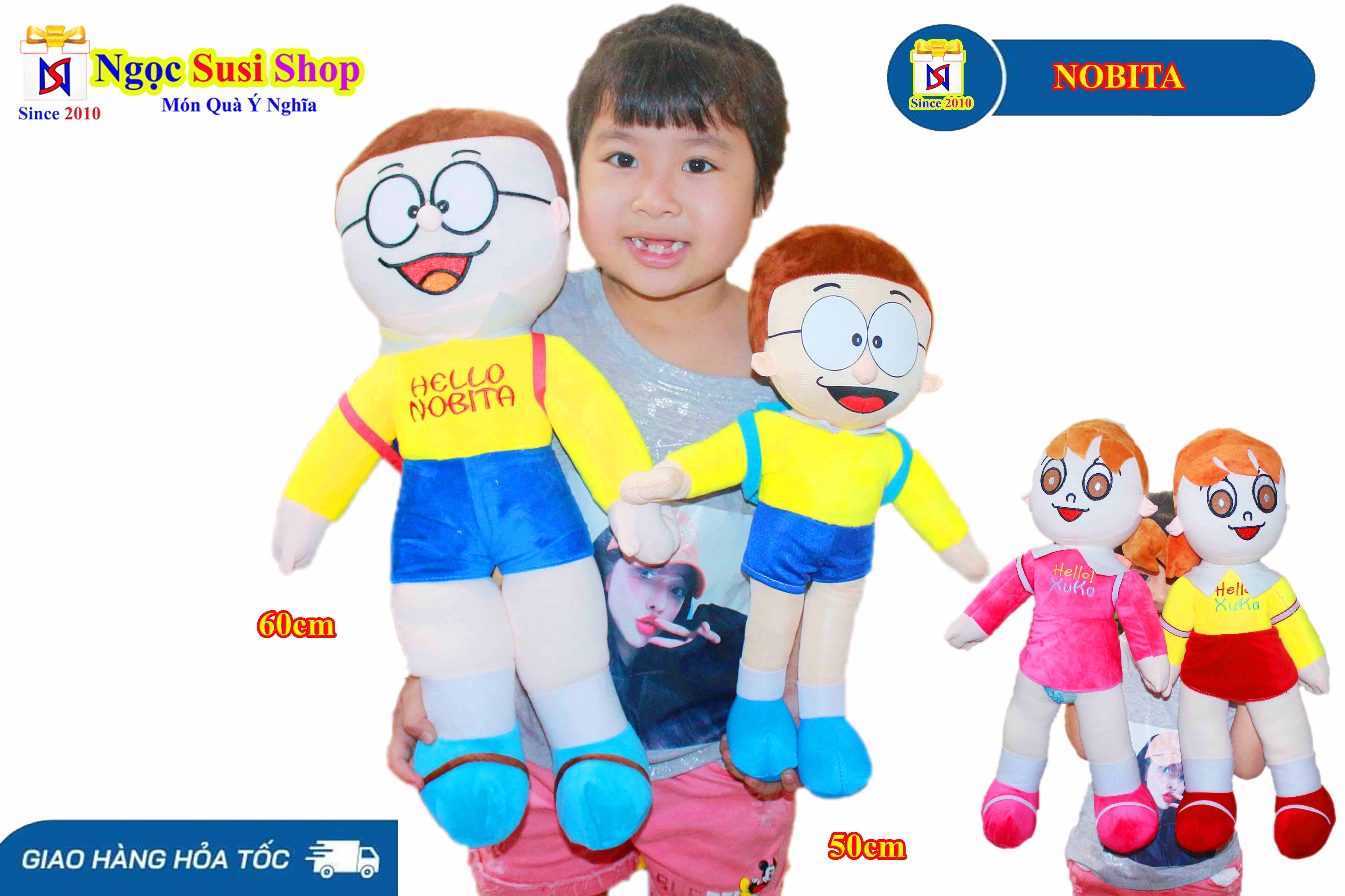 GỐI ÔM NOBITA XUKA SIÊU ĐẸP [MUA CHỌN MẪU SIZE]