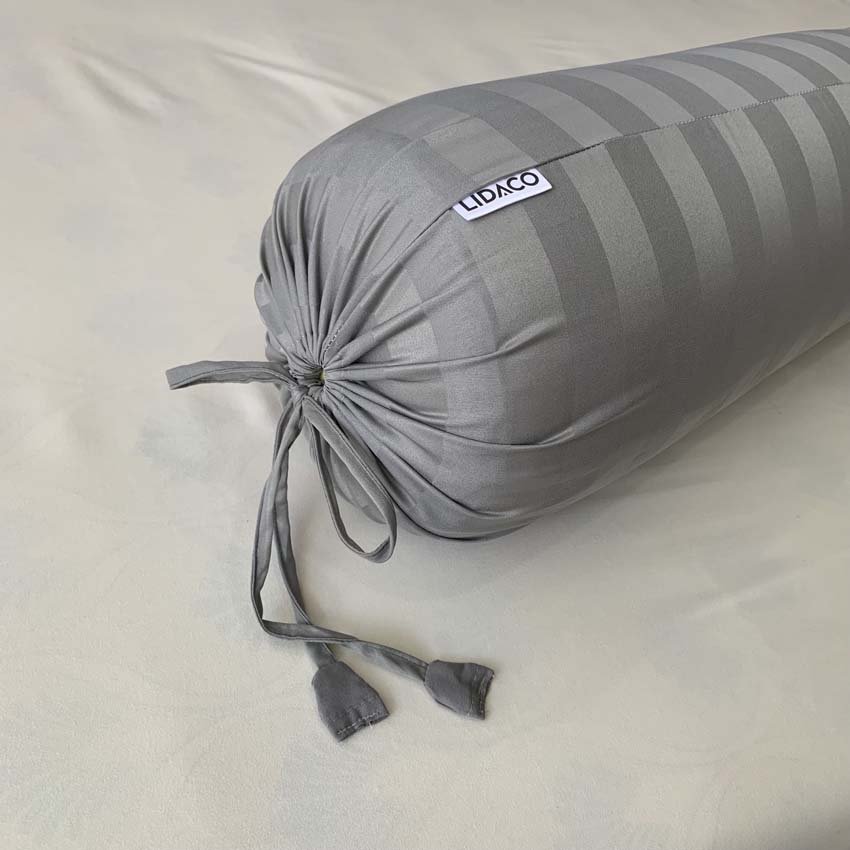 Vỏ Gối Ôm Cotton Tici Lidaco Kich Thươc 35X100Cm - Cotton 3F - Xám Nhạt