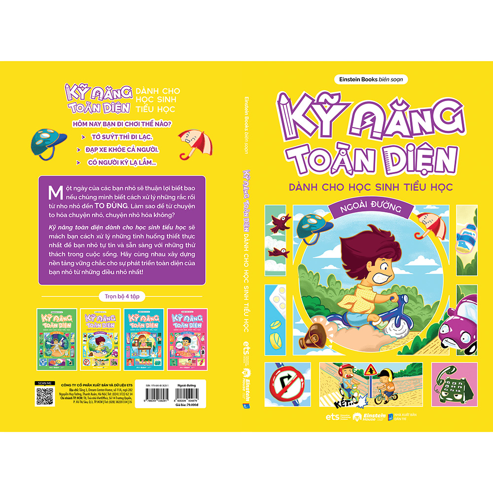 Sách Kỹ Năng Toàn Diện - Ở Trường/ Ngoài Đường/ Trong Nhà/ Sức Khỏe