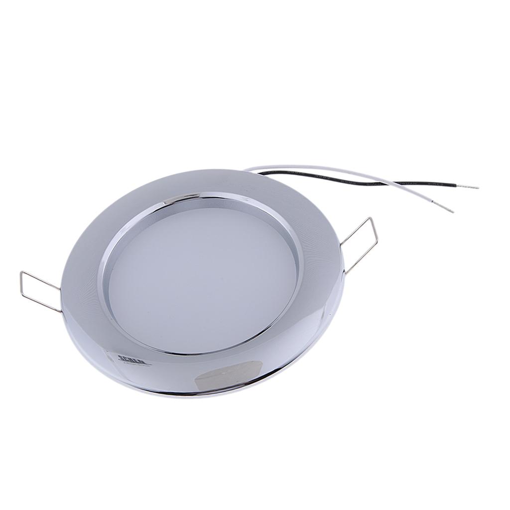 12V 4.5W Boat RV Emergency Light Round Recessed Mounted LED Light 6000K