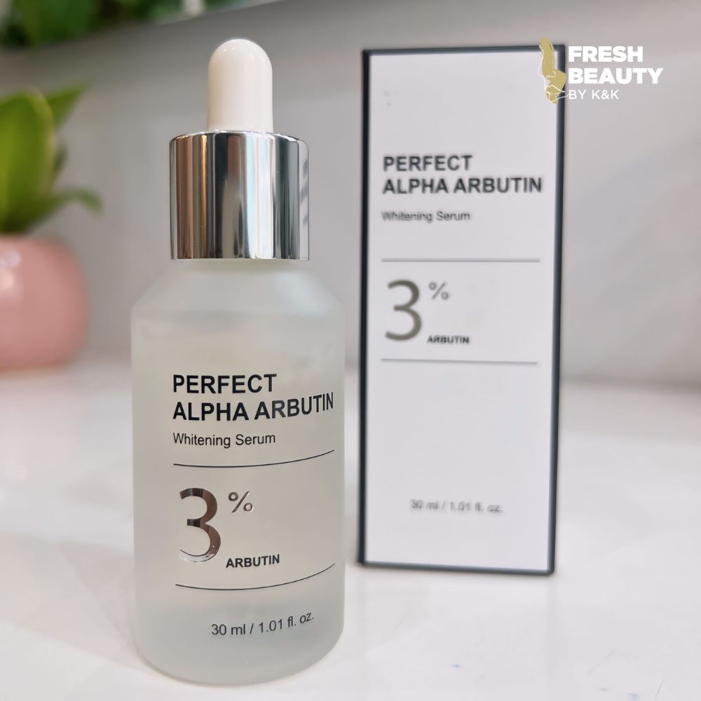 Tinh chất trắng da Perfect Alpha Arbutin 3% JJ Pure chính hãng Hàn Quốc, chai 30ml