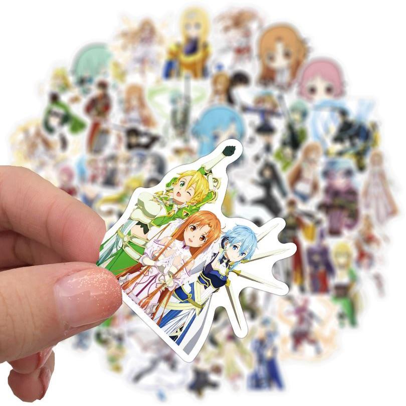 Sticker dán cao cấp New Anime Sword Art Online Cực COOL ms#208