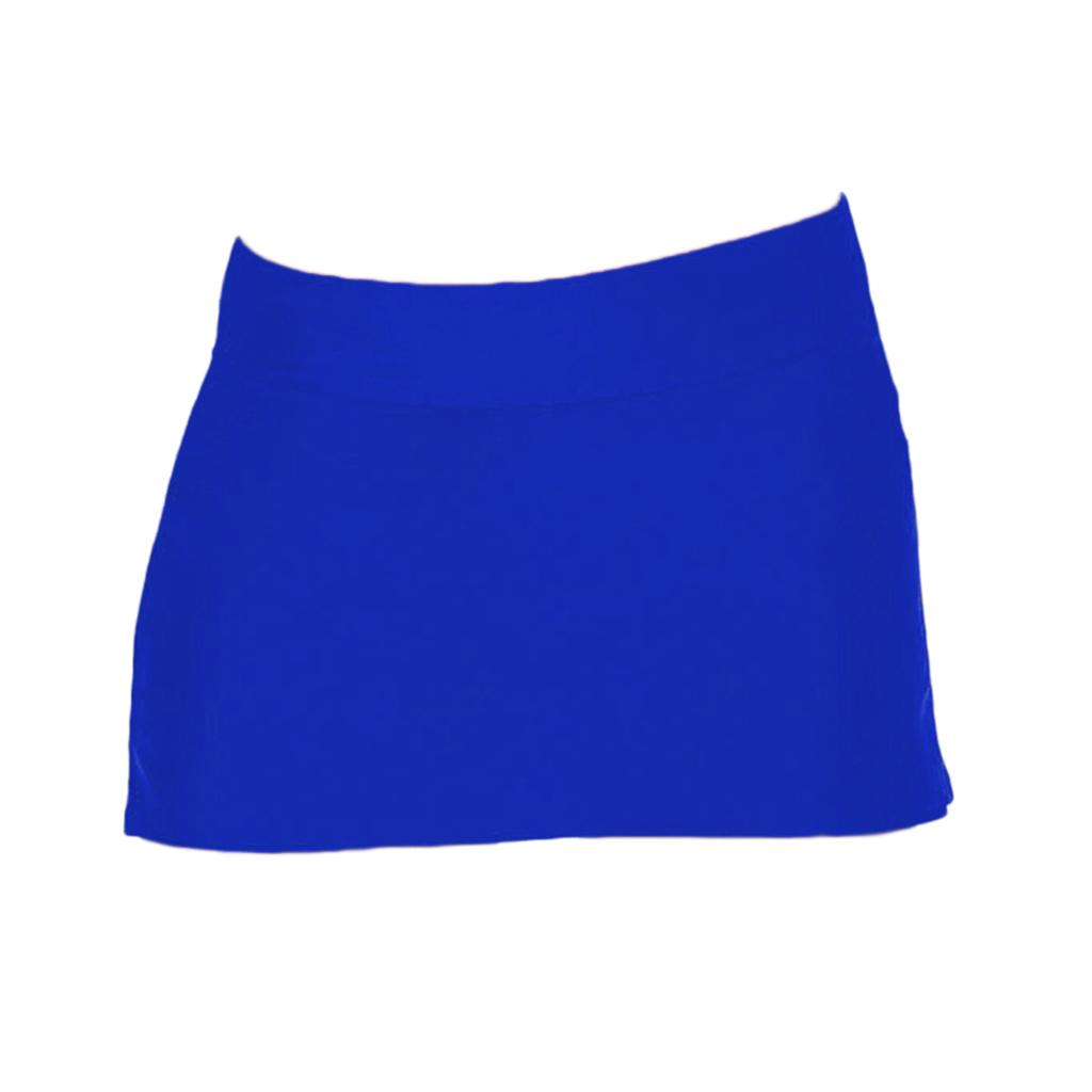 Women's Solid Color Skirted Bikini Bottom Skort Swimsuit Bottom Beachwear Plus Size